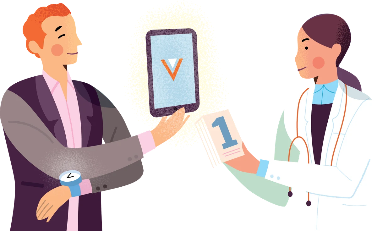Choosing a content authoring solution — handing over a Veeva-connected tablet