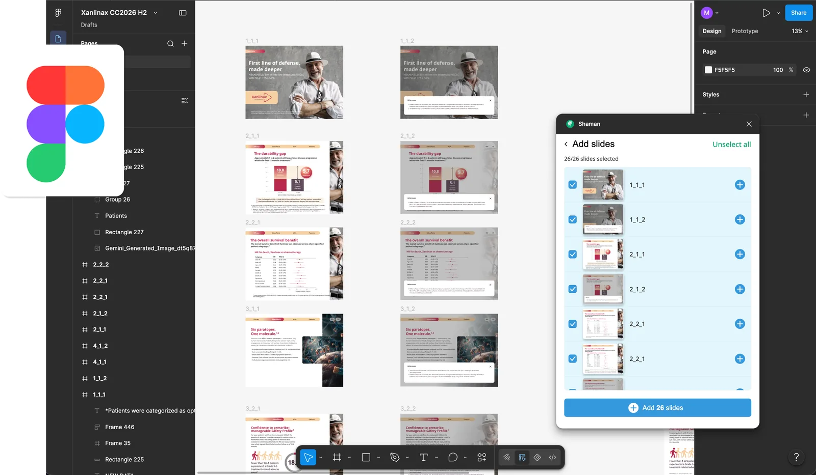 Shaman Figma Plugin syncing designs to Veeva-ready CLM