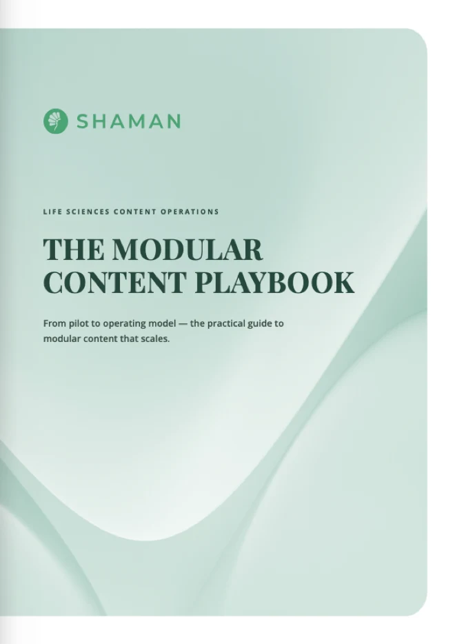 The Modular Content Playbook — guide cover