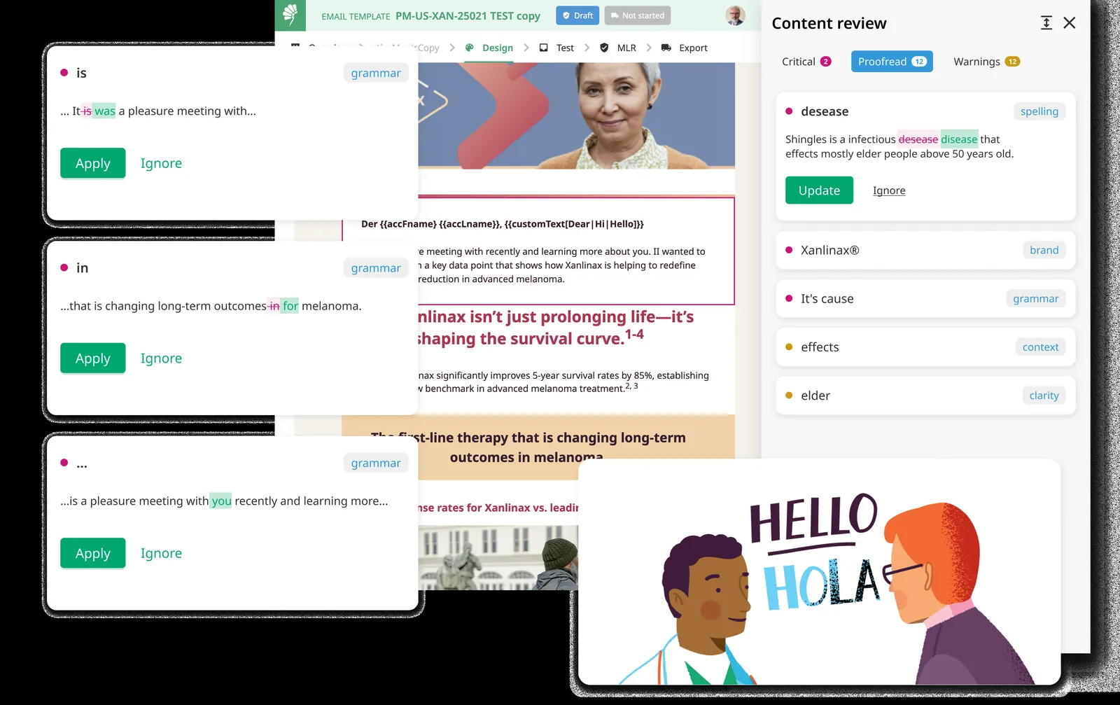 Proofread Assistant — catch grammar, spelling and readability issues across 35+ languages